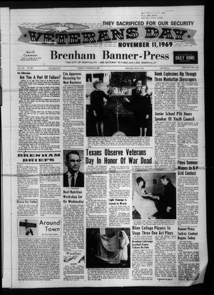 Primary view of object titled 'Brenham Banner-Press (Brenham, Tex.), Vol. 103, No. 225, Ed. 1 Tuesday, November 11, 1969'.