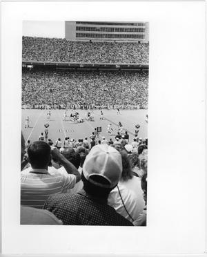 Primary view of object titled '[North Texas Football Spectators, 1980s]'.