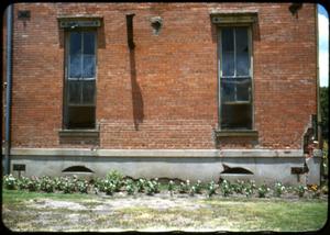 Primary view of object titled '[Photograph of South Side of Old School Building]'.