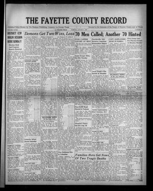 Primary view of object titled 'The Fayette County Record (La Grange, Tex.), Vol. 28, No. 81, Ed. 1 Tuesday, August 8, 1950'.