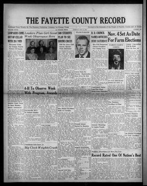 Primary view of object titled 'The Fayette County Record (La Grange, Tex.), Vol. 28, No. 105, Ed. 1 Tuesday, October 31, 1950'.