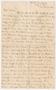 Letter: [Letter from Chester W. Nimitz to William Nimitz, August 1903]