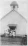 Thumbnail image of item number 1 in: '[A group of people in front of a (German Baptist) church.]'.