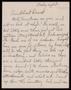 Letter: [Letter from Felix Butte to Elizabeth Kirkpatrick - October 2, 1922]