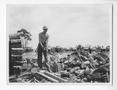 Photograph: [Soldier Chopping Wood]