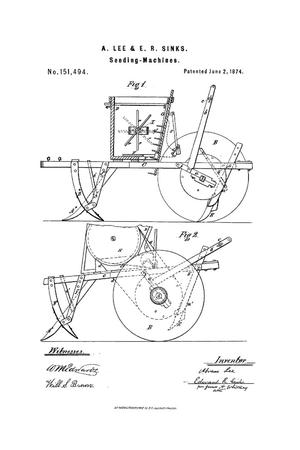 Primary view of object titled 'Improvement in Seeding-Machines'.
