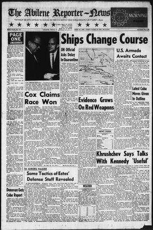 Primary view of object titled 'The Abilene Reporter-News (Abilene, Tex.), Vol. 82, No. 131, Ed. 1 Thursday, October 25, 1962'.