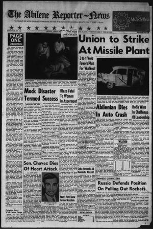 Primary view of object titled 'The Abilene Reporter-News (Abilene, Tex.), Vol. 82, No. 156, Ed. 1 Monday, November 19, 1962'.