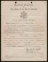 Primary view of [Honorable Discharge Certificate, #3]