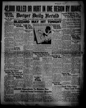 Primary view of object titled 'Borger Daily Herald (Borger, Tex.), Vol. 14, No. 30, Ed. 1 Thursday, December 28, 1939'.