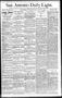 Newspaper: San Antonio Daily Light. (San Antonio, Tex.), Vol. 10, No. 164, Ed. 1…