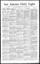 Newspaper: San Antonio Daily Light. (San Antonio, Tex.), Vol. 11, No. 207, Ed. 1…