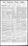 Newspaper: San Antonio Daily Light. (San Antonio, Tex.), Vol. 11, No. 247, Ed. 1…