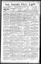 Newspaper: San Antonio Daily Light. (San Antonio, Tex.), Vol. 14, No. 196, Ed. 1…