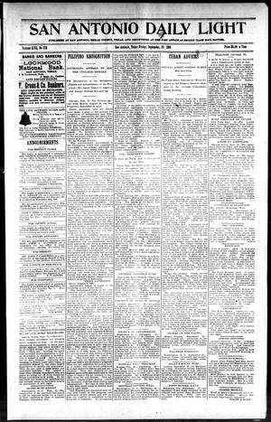 Primary view of San Antonio Daily Light (San Antonio, Tex.), Vol. 17, No. 233, Ed. 1 Friday, September 23, 1898