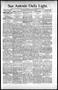 Newspaper: San Antonio Daily Light. (San Antonio, Tex.), Vol. 16, No. 52, Ed. 1 …