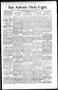 Newspaper: San Antonio Daily Light. (San Antonio, Tex.), Vol. 16, No. 86, Ed. 1 …