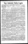 Newspaper: San Antonio Daily Light. (San Antonio, Tex.), Vol. 16, No. 89, Ed. 1 …