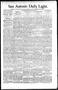 Newspaper: San Antonio Daily Light. (San Antonio, Tex.), Vol. 16, No. 100, Ed. 1…