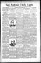 Newspaper: San Antonio Daily Light. (San Antonio, Tex.), Vol. 16, No. 121, Ed. 1…