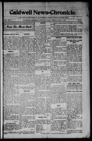 Primary view of object titled 'Caldwell News-Chronicle. (Caldwell, Tex.), Vol. 24, No. 2, Ed. 1 Friday, June 5, 1903'.
