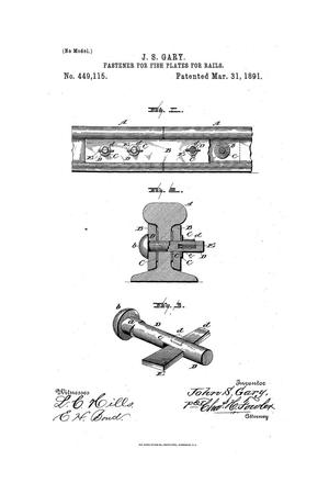 Primary view of object titled 'Fastener for Fish-Plates for Rails.'.