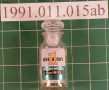Thumbnail image of item number 1 in: '[Clear glass vitamin bottle with stopper top]'.