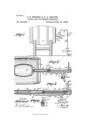 Primary view of object titled 'Faucet and Attachments Therefor.'.