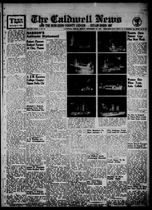 Primary view of object titled 'The Caldwell News and The Burleson County Ledger (Caldwell, Tex.), Vol. 67, No. 21, Ed. 1 Friday, December 31, 1954'.