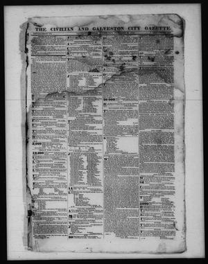 Primary view of object titled 'The Civilian and Galveston City Gazette. (Galveston, Tex.), Ed. 1 Wednesday, February 22, 1843'.