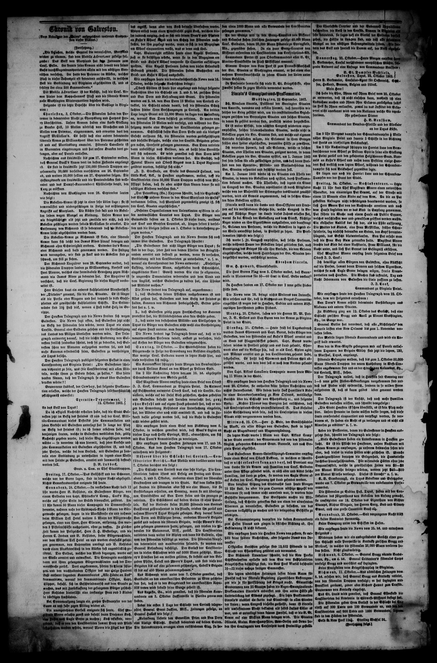 Dreimalwöchentliche Union (Galveston, Tex.), Vol. 8, No. 29, Ed. 1 Tuesday, January 2, 1866
                                                
                                                    [Sequence #]: 4 of 4
                                                