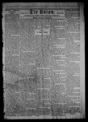 Primary view of object titled 'Die Union (Galveston, Tex.), Vol. 8, No. 57, Ed. 1 Thursday, March 8, 1866'.