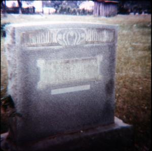 Primary view of object titled '[Grave of Rev. Patterson, Harrison County]'.