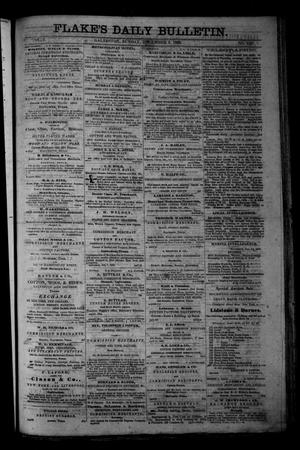 Primary view of object titled 'Flake's Daily Bulletin. (Galveston, Tex.), Vol. 1, No. 147, Ed. 1 Sunday, December 3, 1865'.
