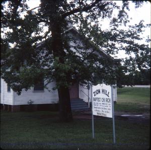 Primary view of object titled '[Zion Hill Baptist Church in Marshall]'.