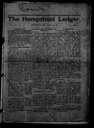 The Hempstead Ledger (Hempstead, Tex.), Vol. 2, No. 26, Ed. 1 Friday, April 23, 1886