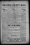 Thumbnail image of item number 1 in: 'The Knox County News (Knox City, Tex.), Vol. 6, No. 21, Ed. 1 Friday, June 24, 1910'.