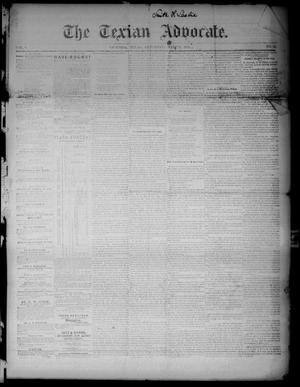 Primary view of object titled 'The Texian Advocate. (Victoria, Tex.), Vol. 8, No. 52, Ed. 1 Saturday, May 13, 1854'.