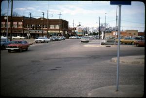 Primary view of object titled '[Downtown Street Scene, Marshall]'.