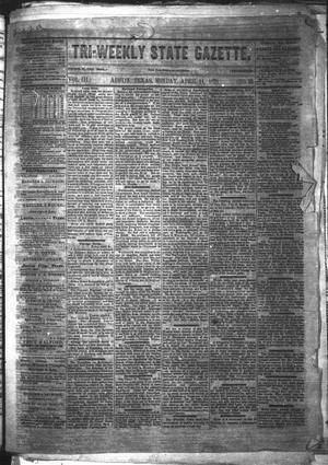 Primary view of object titled 'Tri-Weekly State Gazette. (Austin, Tex.), Vol. 3, No. 32, Ed. 1 Monday, April 11, 1870'.