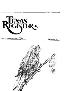 Primary view of object titled 'Texas Register, Volume 21, Number 26, Pages 3089-3282, April 12, 1996'.