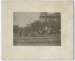 Primary view of object titled '[Gentry's Trained Animal Show in Parade]'.