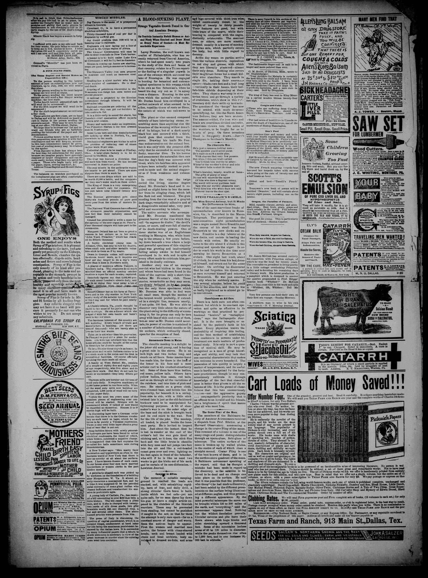 The Canadian Free Press. (Canadian, Tex.), Vol. 3, No. 23, Ed. 1 Friday, January 10, 1890
                                                
                                                    [Sequence #]: 4 of 4
                                                