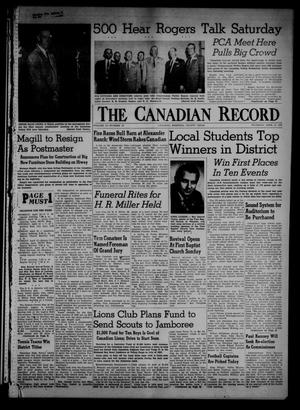 Primary view of object titled 'The Canadian Record (Canadian, Tex.), Vol. 67, No. 15, Ed. 1 Thursday, April 12, 1956'.