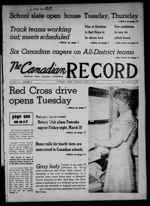 Primary view of object titled 'The Canadian Record (Canadian, Tex.), Vol. 72, No. 9, Ed. 1 Thursday, March 2, 1961'.
