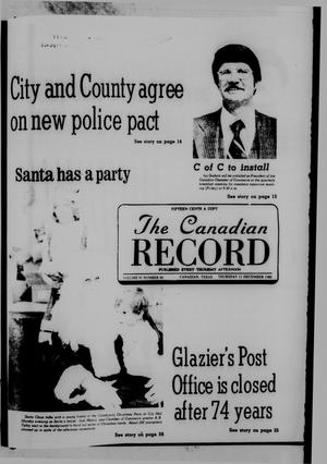 Primary view of object titled 'The Canadian Record (Canadian, Tex.), Vol. 91, No. 50, Ed. 1 Thursday, December 11, 1980'.