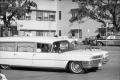 Photograph: [Hearse leaving Parkland Hospital for Love Field]