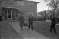 Photograph: [Jack Ruby's sister Eva Grant leaving for the Dallas Police Departmen…