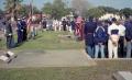 Primary view of Camp Wallace Marker Dedication Ceremony