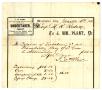 Thumbnail image of item number 1 in: '[Receipt for undertaker, March 4, 1862]'.